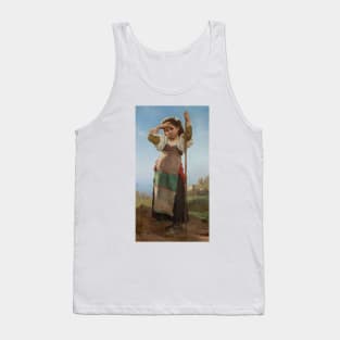 Young Shepherdess by Charles Victor Thirion Tank Top